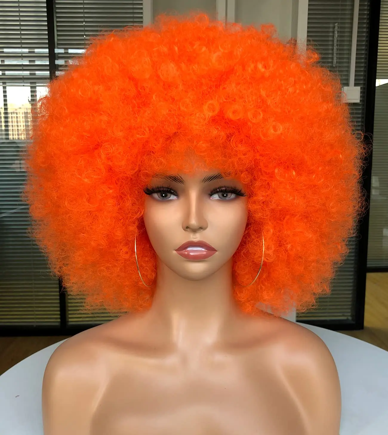 Afro Wig Kinky Curly Synthetic - Synthetic Braided Wigs For Black Women ulasan dan harga
