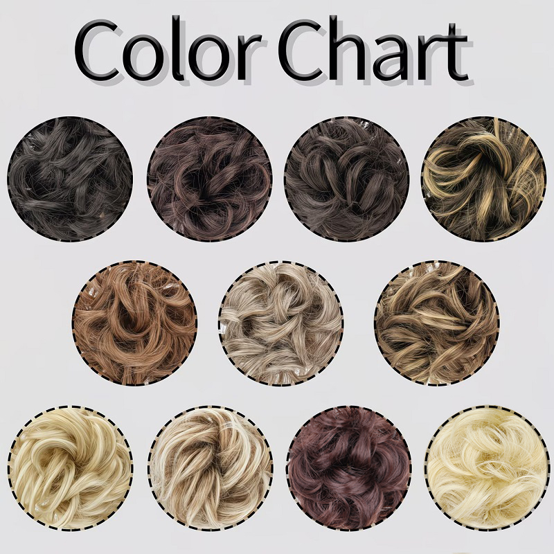 Synthetic Messy Bun Hair Scrun - Claw Clip Messy Bun Hair Piece ulasan dan harga