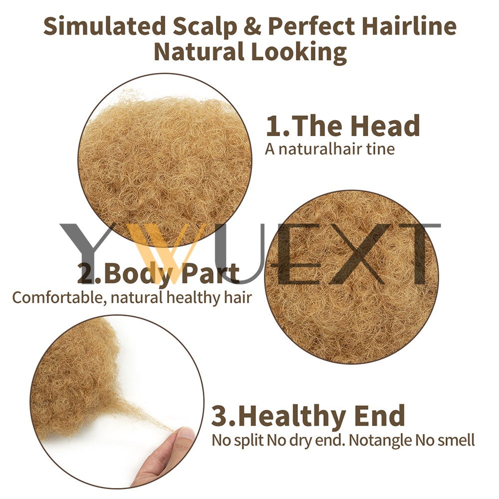 YWUEXT Honey Gold Afro Kinky P - Drawstring Afro Curly Puff Ponytail ulasan dan harga