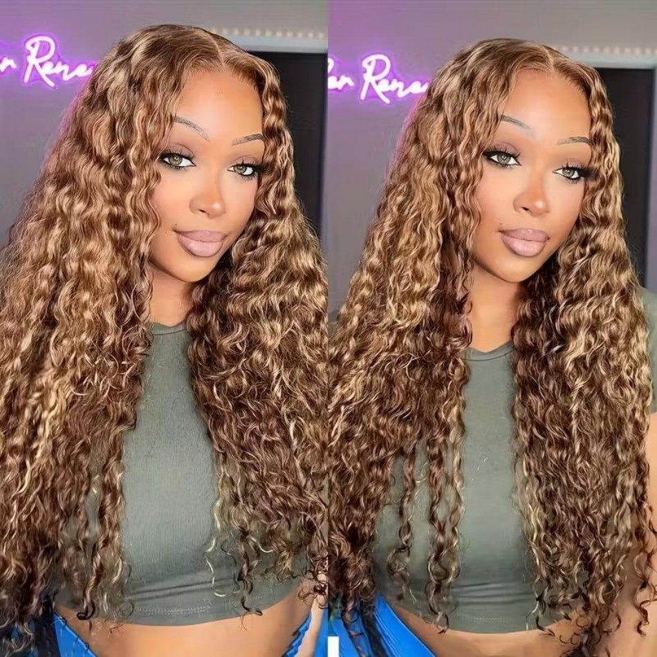 427 Highlight Ombre Wig Human  - Lace Front Wigs ulasan dan harga