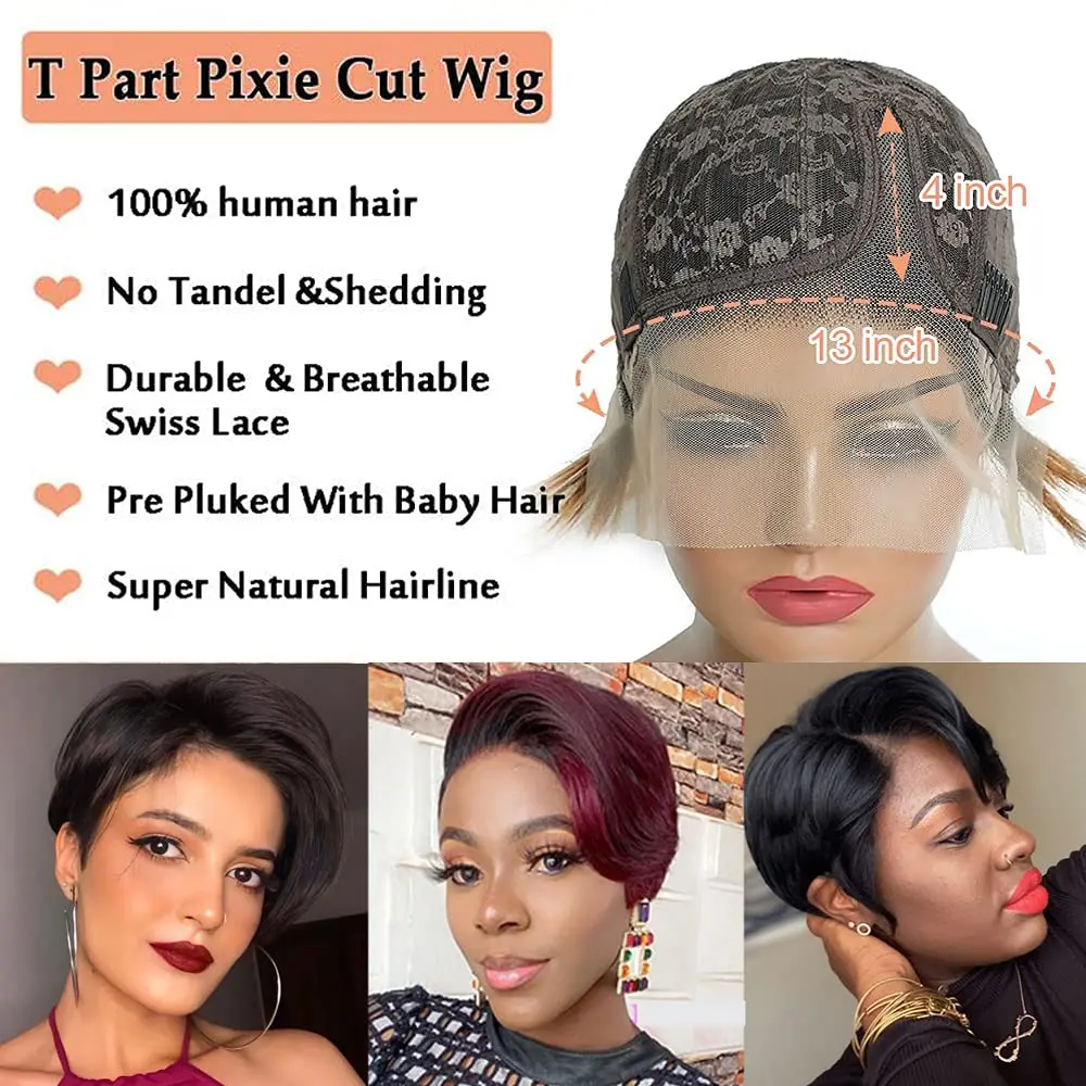 Short Pixie Cut Human Hair Wig - Short Pixie Cut Wig Human Hair Cheap ulasan dan harga