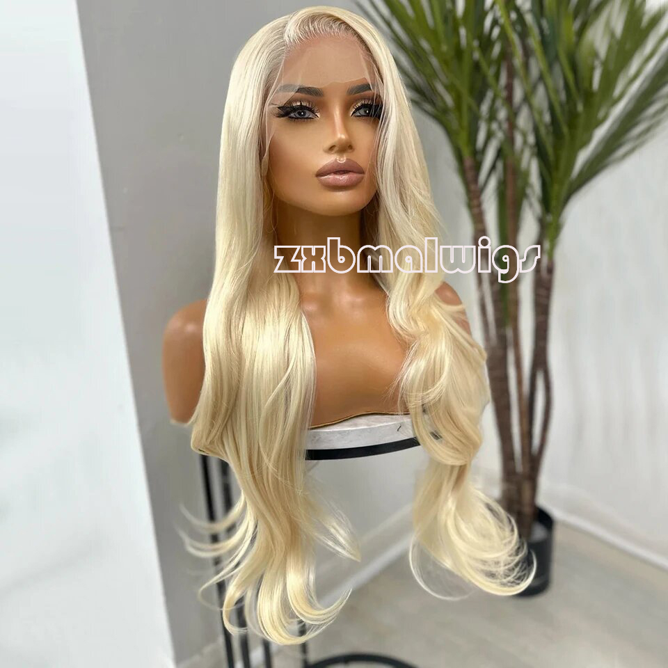 Synthetic Hair 613 Blonde Colo - 613 Blonde Body Wave Lace Front Wig ulasan dan harga