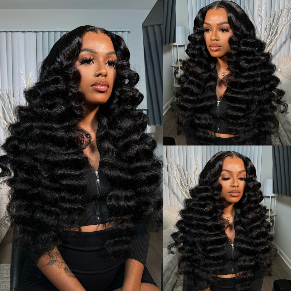 Loose Deep Wave Bundles With C - Deep Wave 3 Bundles With Closure ulasan dan harga