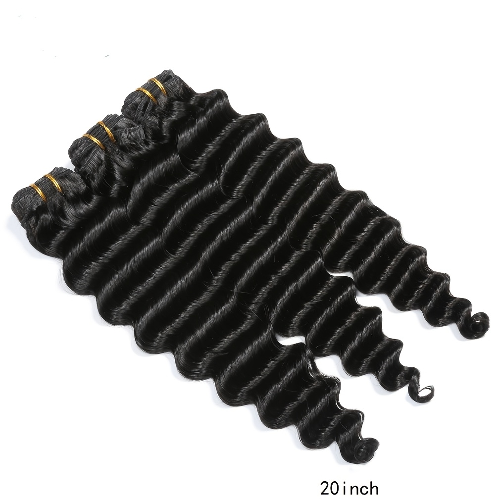 Loose Deep Wave Bundles With C - Deep Wave 3 Bundles With Closure ulasan dan harga