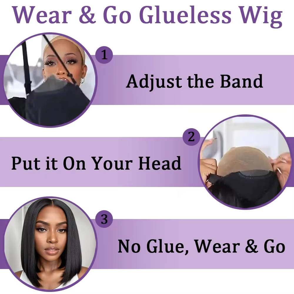 Glueless Wigs Human Hair Pre P - Glueless Wear And Go Human Hair Wig ulasan dan harga