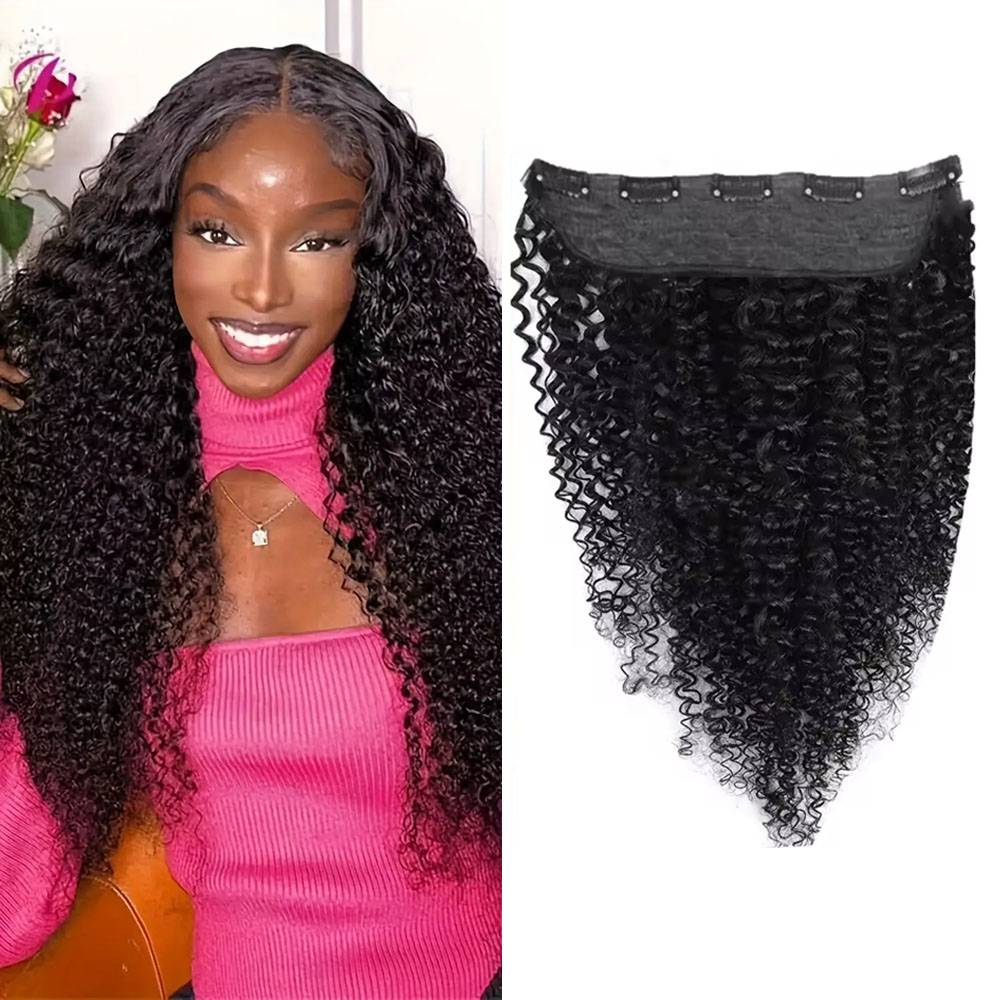 1 Pcs Clips In One Piece Hair  - Seamless Clip In Hair Extensions Human Hair ulasan dan harga