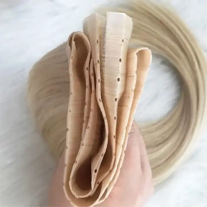 Invisible PU Weft Hair with Ho - Invisible Tape In Extensions Real Hair ulasan dan harga