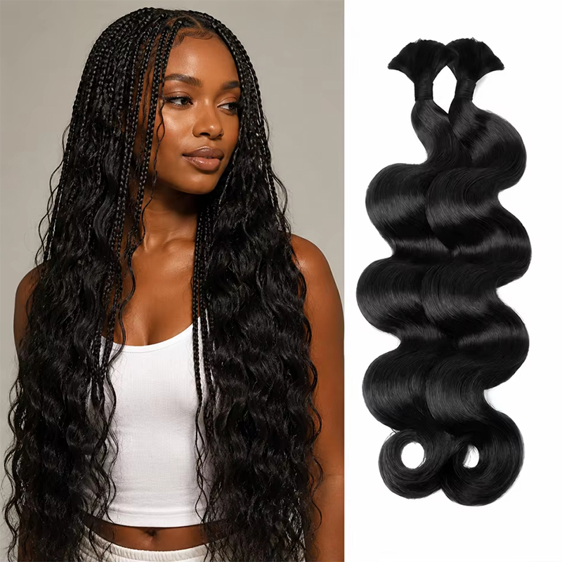 12A 12-30 Inch 1-5PCS Human Br - Water Wave Bulk Human Hair For Braiding ulasan dan harga