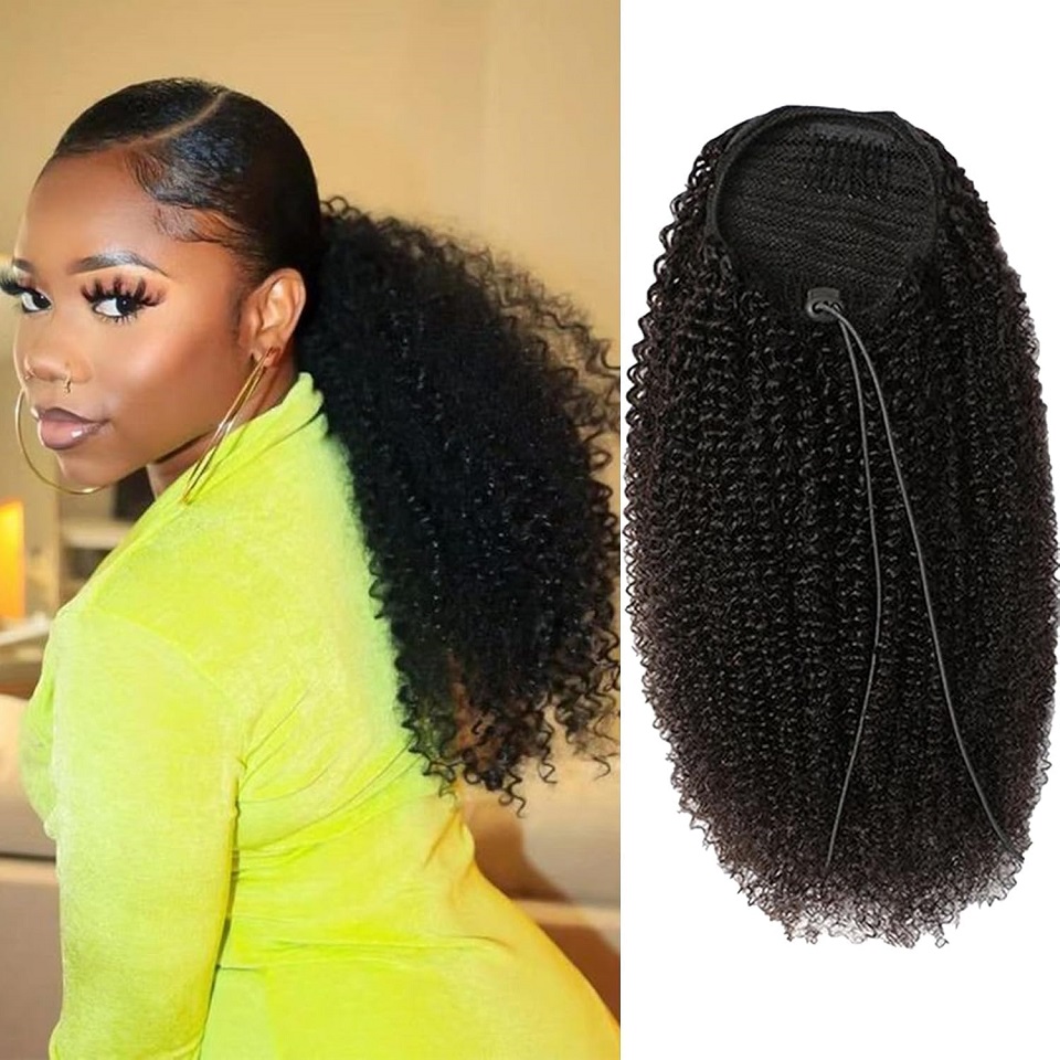 24 26 Inches Long Afro Kinky C - Seamless Clip In Hair Extensions Human Hair ulasan dan harga