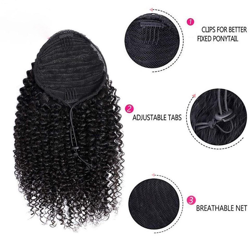 24 26 Inches Long Afro Kinky C - Seamless Clip In Hair Extensions Human Hair ulasan dan harga