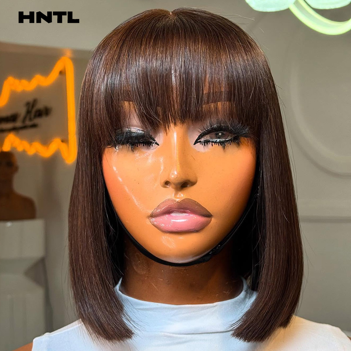 Wear & Go Glueless Wig Human H - Pre Parted 13X4 Lace Front Bob Wig ulasan dan harga