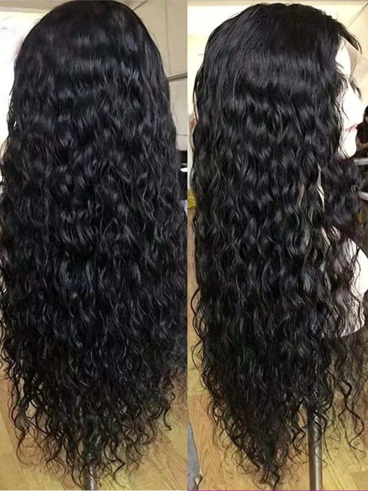 250 Density Deep Wave 4x4 Lace - Water Wave Bulk Human Hair For Braiding ulasan dan harga