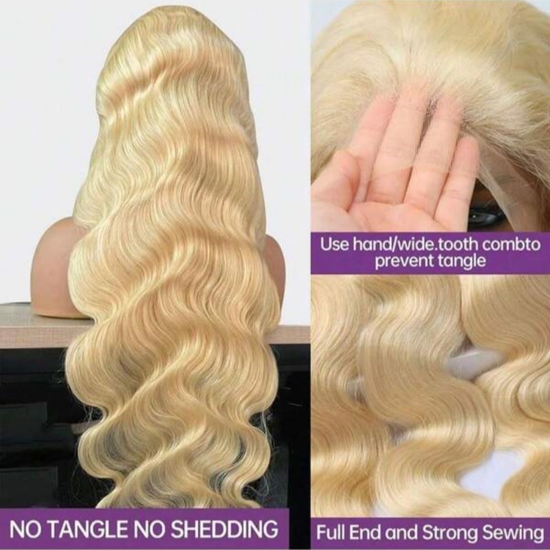Honey Blonde 613 Body Wave Hum - 613 Blonde Body Wave Lace Front Wig ulasan dan harga