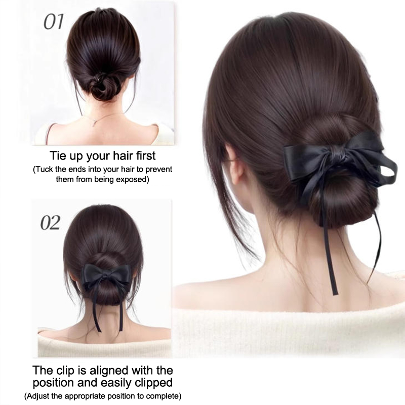 Low Bun Wig Hair Clip-In Messy - Claw Clip Messy Bun Hair Piece ulasan dan harga
