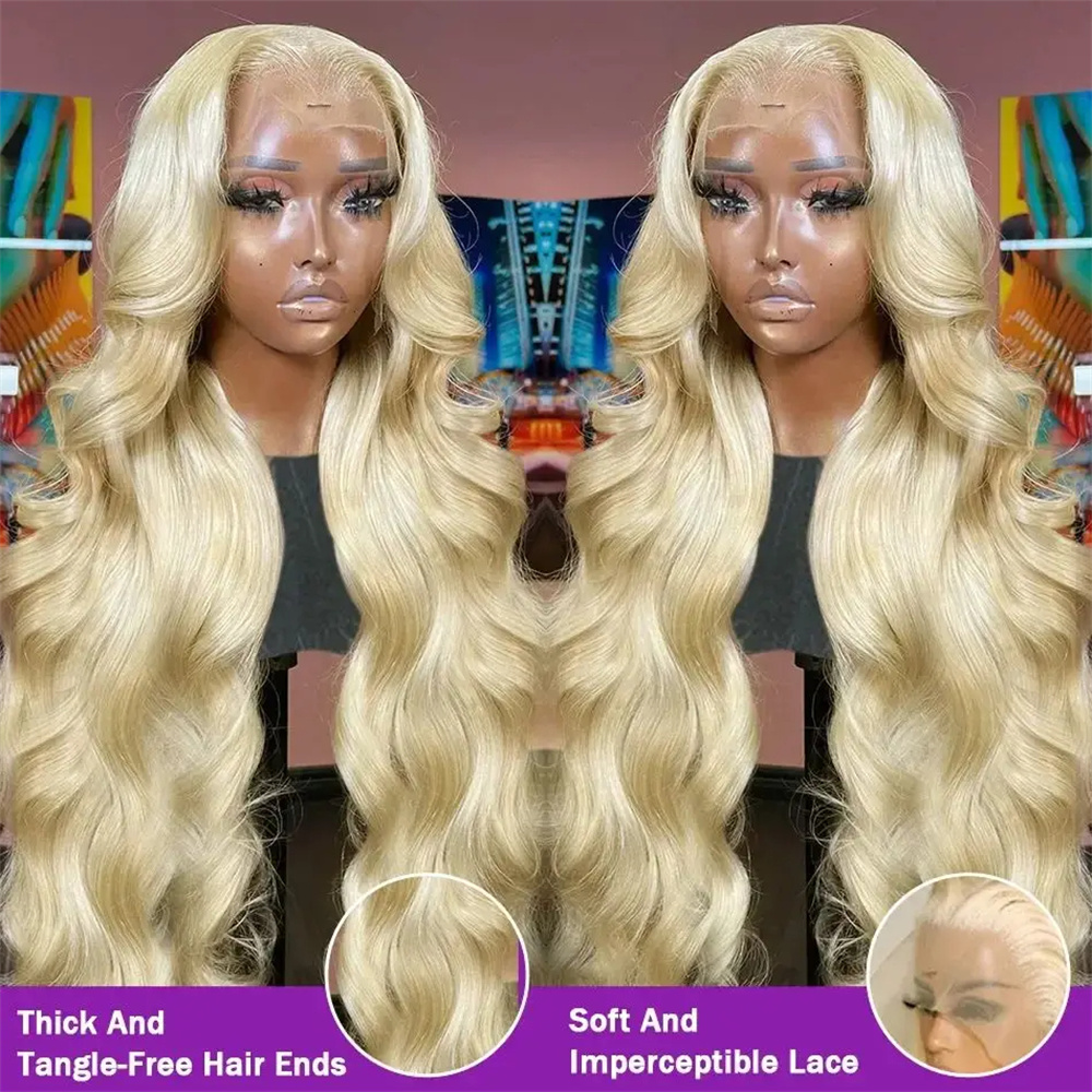 Finros Body Wave 13x6 HD Trans - 613 Blonde Body Wave Lace Front Wig ulasan dan harga