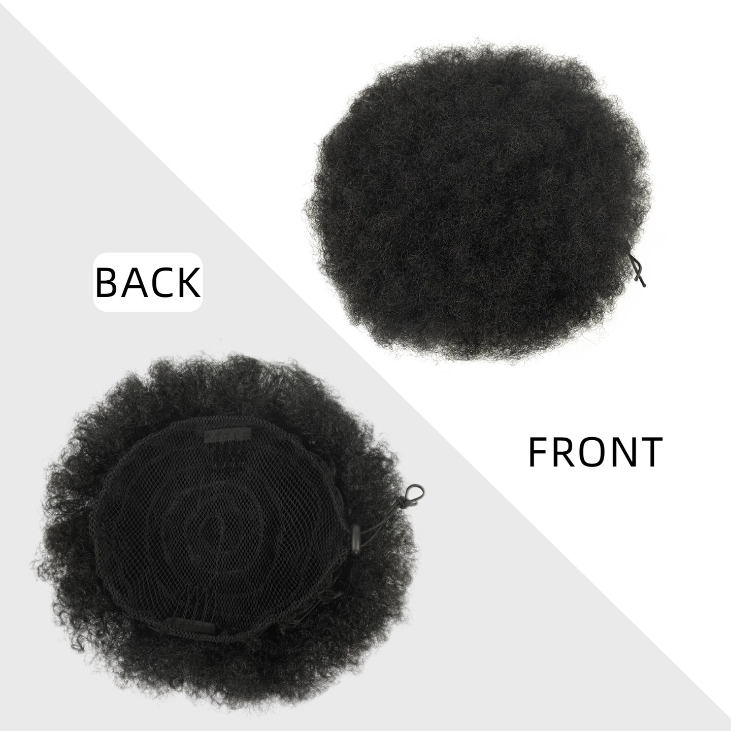 Afro Puff Drawstring Ponytail  - Drawstring Afro Curly Puff Ponytail ulasan dan harga