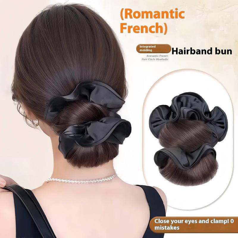 Low Bun Wig Hair Clip-In Messy - Claw Clip Messy Bun Hair Piece ulasan dan harga