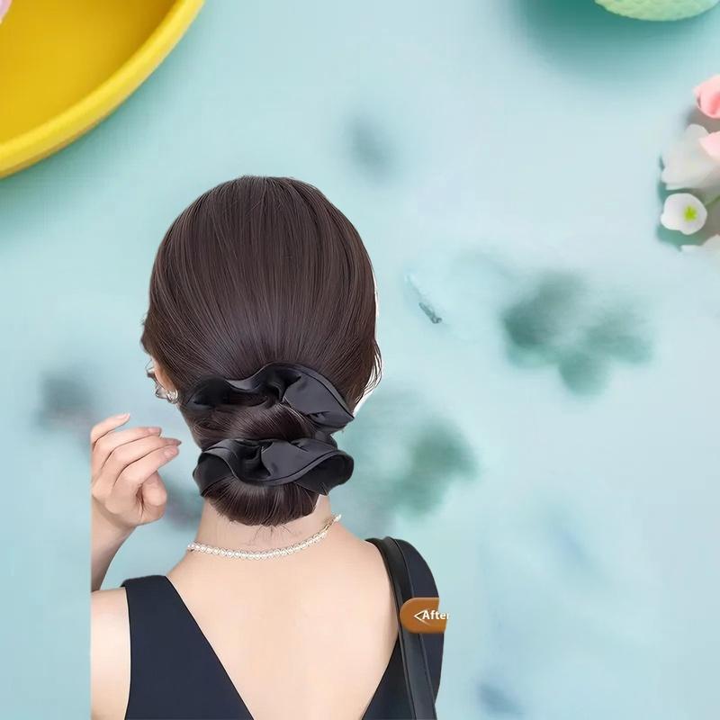 Low Bun Wig Hair Clip-In Messy - Claw Clip Messy Bun Hair Piece ulasan dan harga