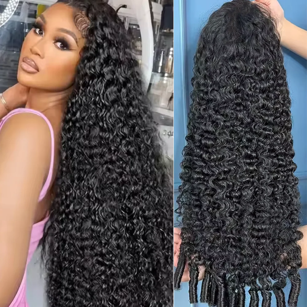 200 Density 13x4 13x6 HD Trans - Human Hair Wigs ulasan dan harga