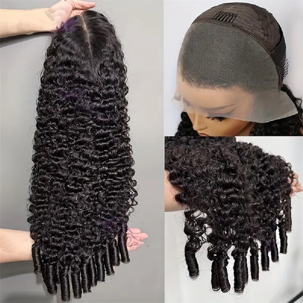 200 Density 13x4 13x6 HD Trans - Human Hair Wigs ulasan dan harga