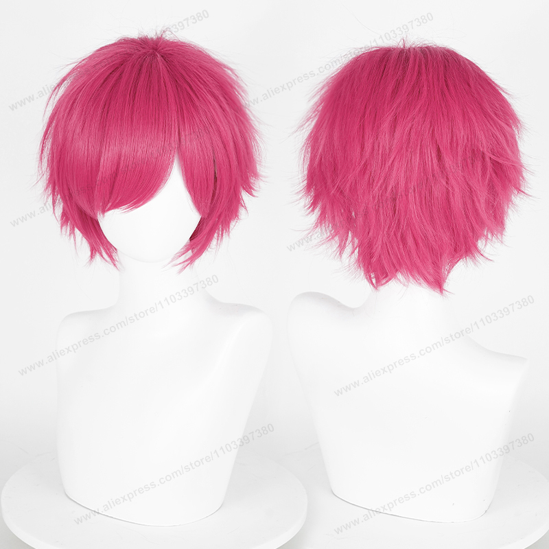 Anime 30cm Short Straight Cosp - Synthetic Braided Wigs For Black Women ulasan dan harga