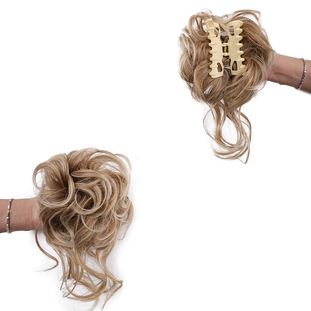 Synthetic Messy Bun Hair Piece - Claw Clip Messy Bun Hair Piece ulasan dan harga