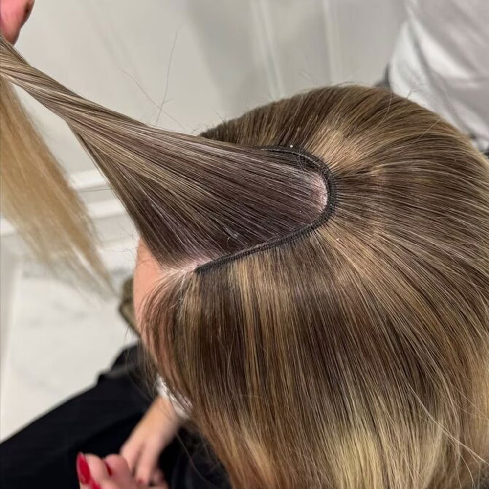 V Shape Clip In Human Hair Ext - Seamless Clip In Hair Extensions Human Hair ulasan dan harga