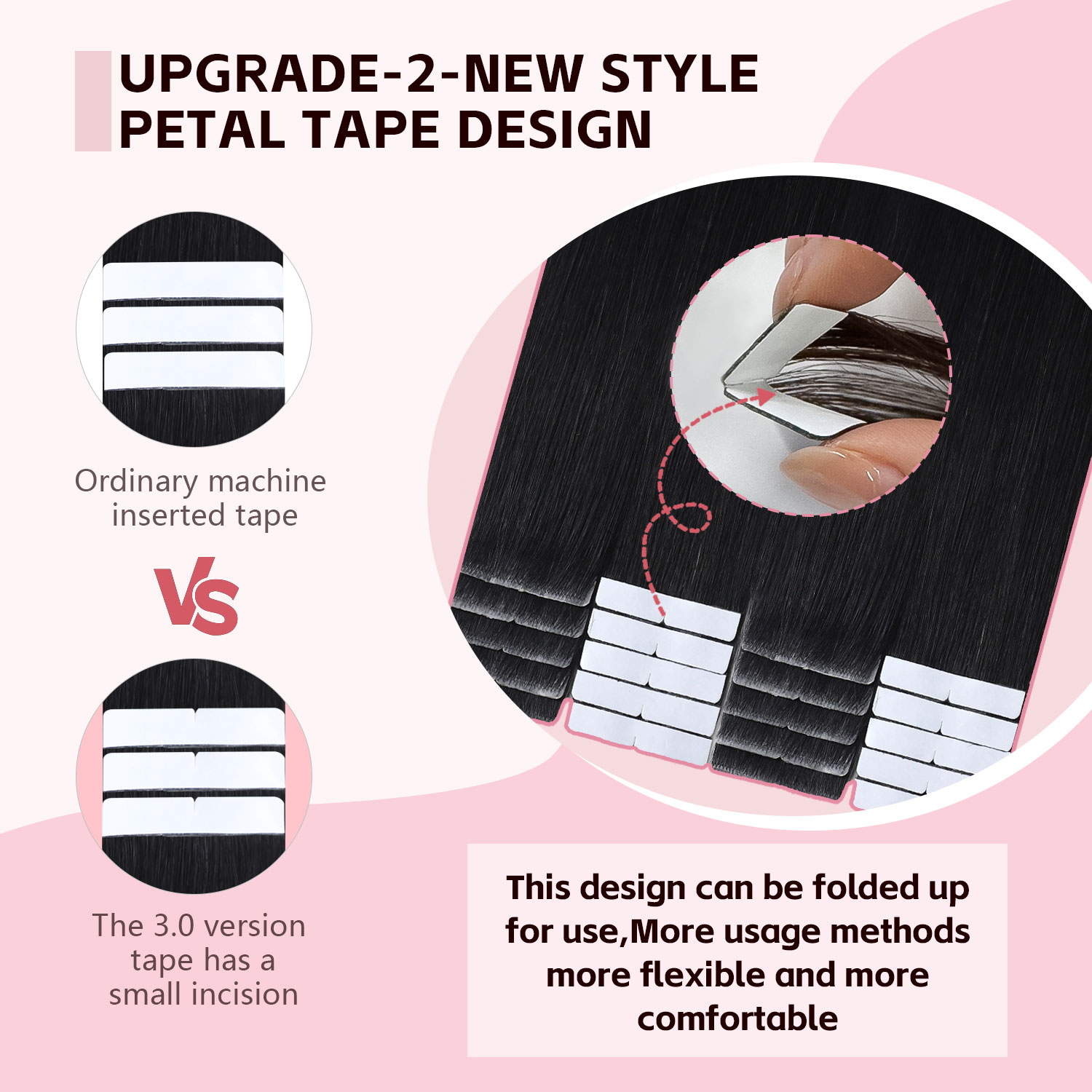 Sweetmet Invisible Tape in Hai - Invisible Tape In Extensions Real Hair ulasan dan harga