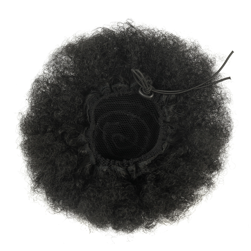 Afro Puff Drawstring Ponytail  - Drawstring Afro Curly Puff Ponytail ulasan dan harga