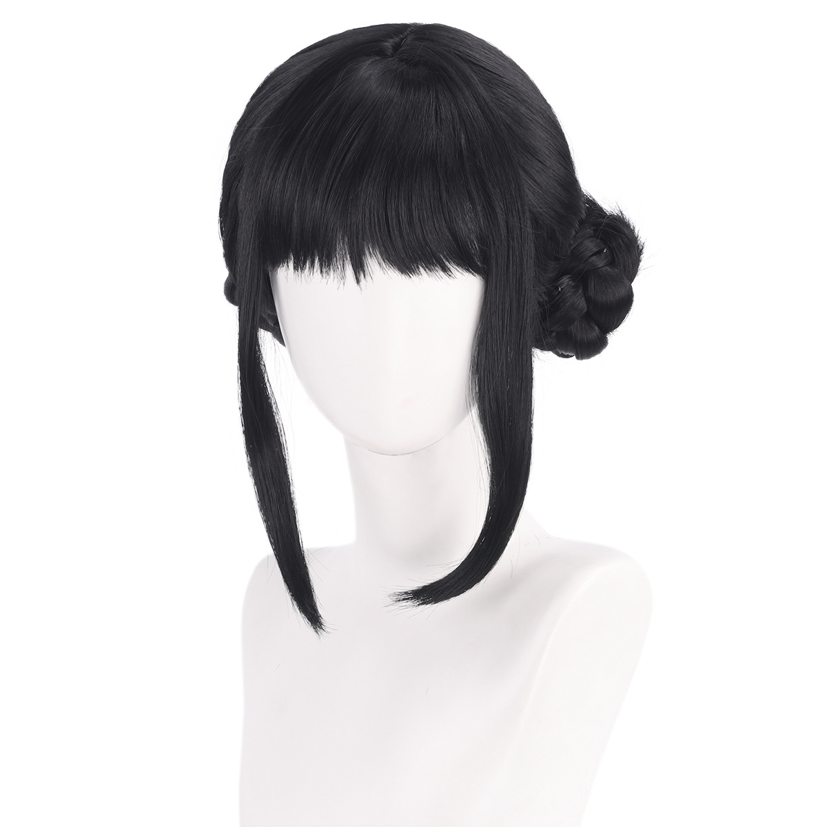 Zoey Cosplay Wig 33cm Black Ha - Synthetic Braided Wigs For Black Women ulasan dan harga