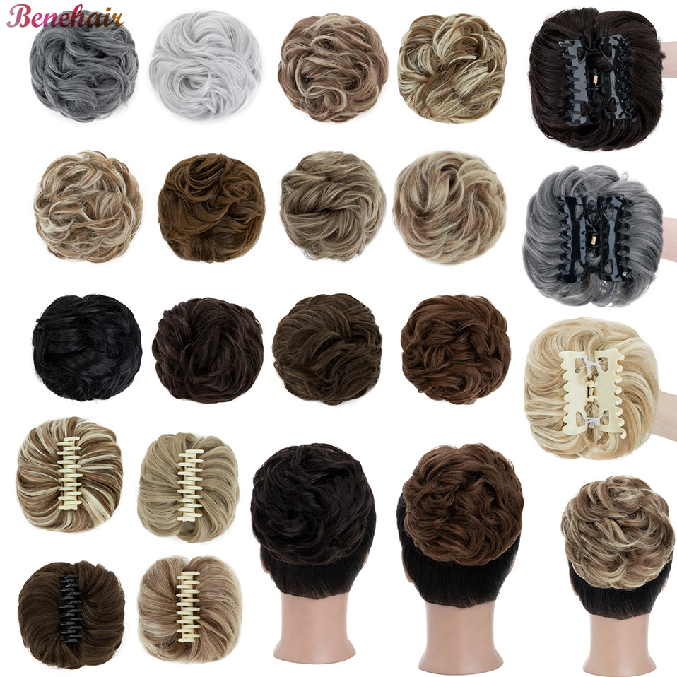 Benehair Messy Hair Bun Synthe - Claw Clip Messy Bun Hair Piece ulasan dan harga