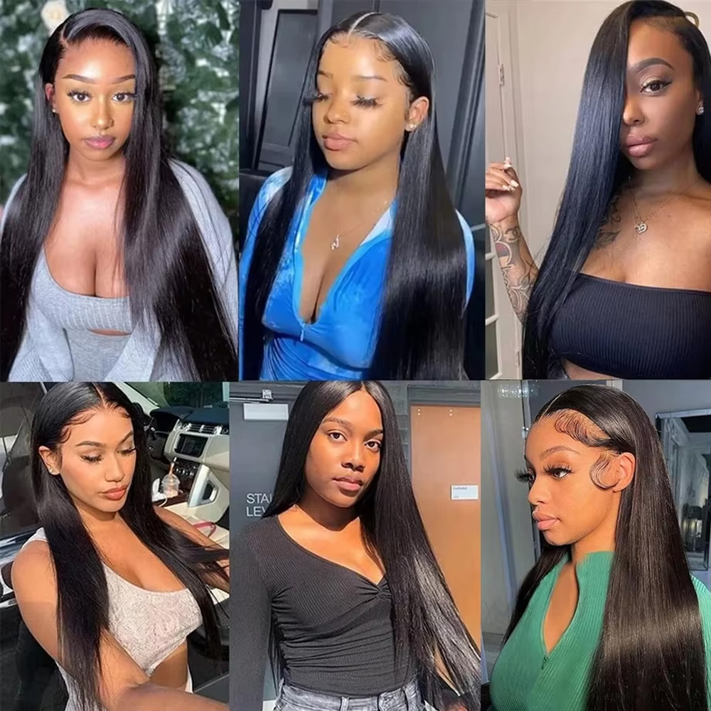 Natural Black Silky Bone Strai - Glueless Wear And Go Human Hair Wig ulasan dan harga