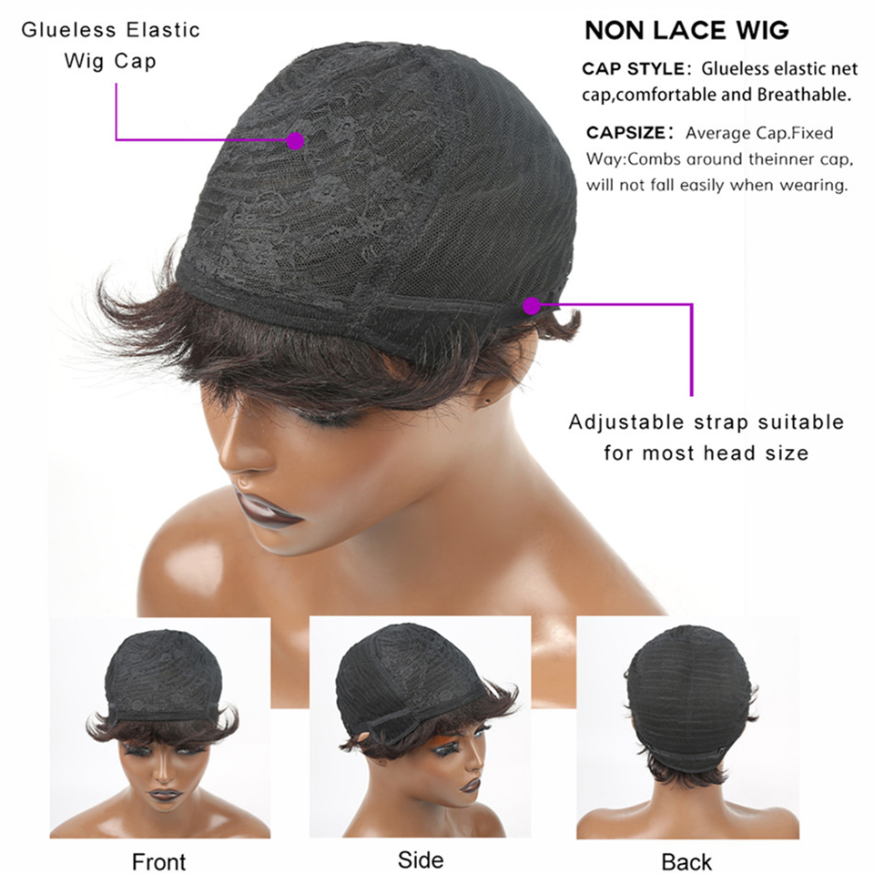 Short Human Hair Wigs Pixie Cu - Short Pixie Cut Wig Human Hair Cheap ulasan dan harga