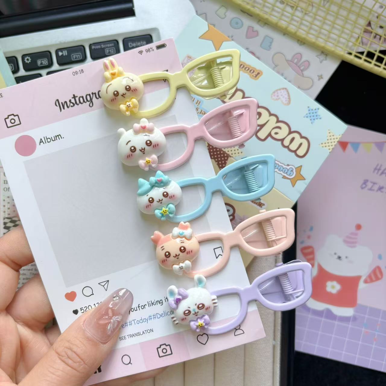 Ji Yi Ka Wa Cartoon Cute Littl - Hair Bundles ulasan dan harga