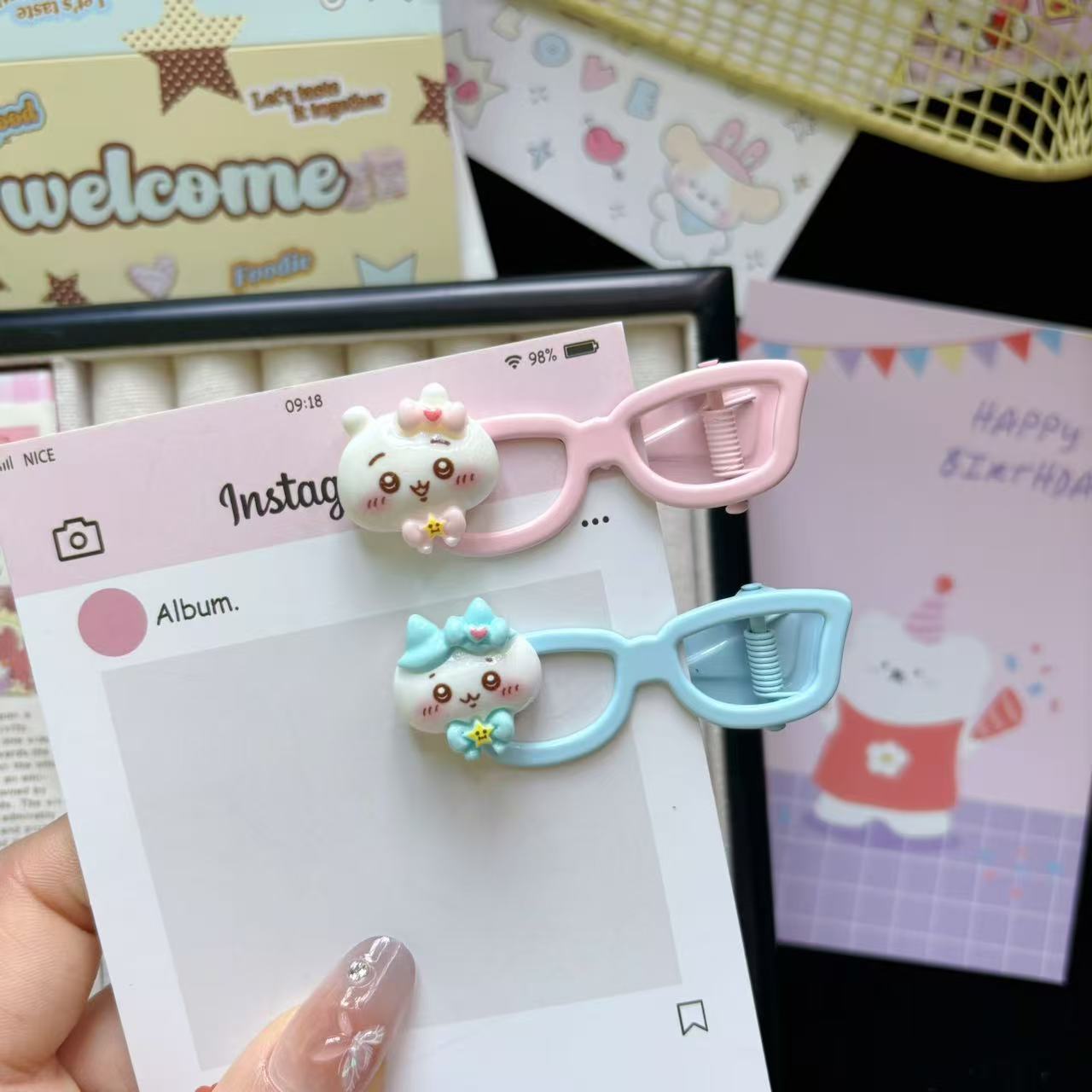 Ji Yi Ka Wa Cartoon Cute Littl - Hair Bundles ulasan dan harga