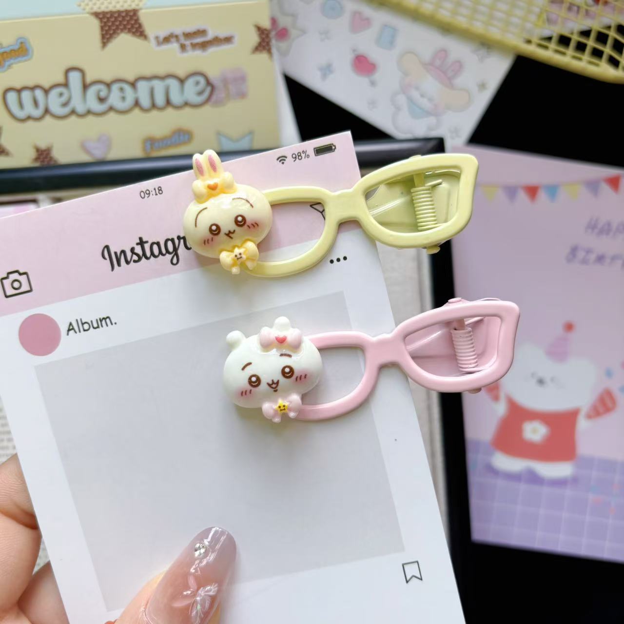 Ji Yi Ka Wa Cartoon Cute Littl - Hair Bundles ulasan dan harga