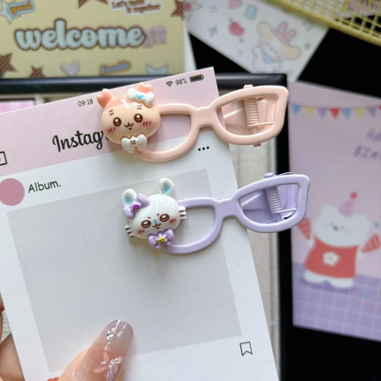 Ji Yi Ka Wa Cartoon Cute Littl - Hair Bundles ulasan dan harga