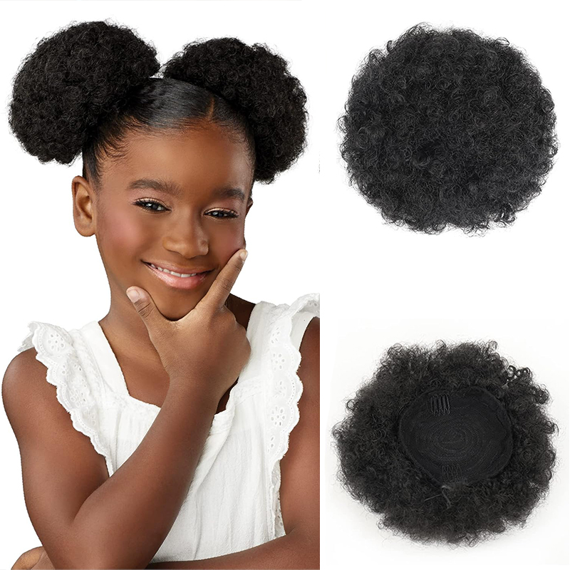 Synthetic Afro Puff Drawstring - Drawstring Afro Curly Puff Ponytail ulasan dan harga