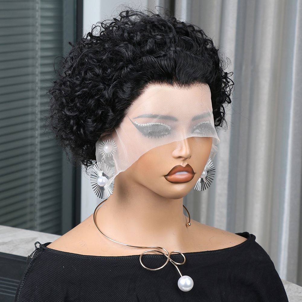Pixie Cut Wig Human Hair 13x4  - Short Pixie Cut Wig Human Hair Cheap ulasan dan harga