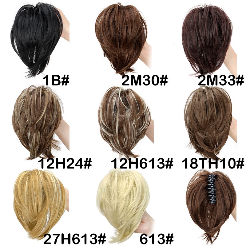 Synthetic Hair Piece Claw Clip - Claw Clip Messy Bun Hair Piece ulasan dan harga