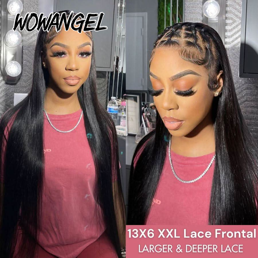 WOWANGEL Straight Lace Front W - Lace Front Wigs ulasan dan harga