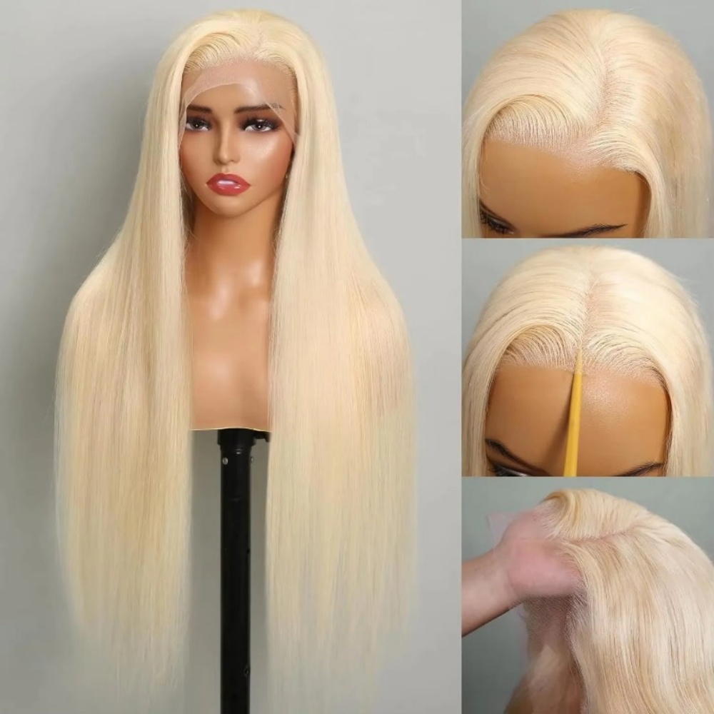 613 Blonde Human Hair Wig HD L - Hd Lace Frontal Wig Human Hair Pre Plucked ulasan dan harga