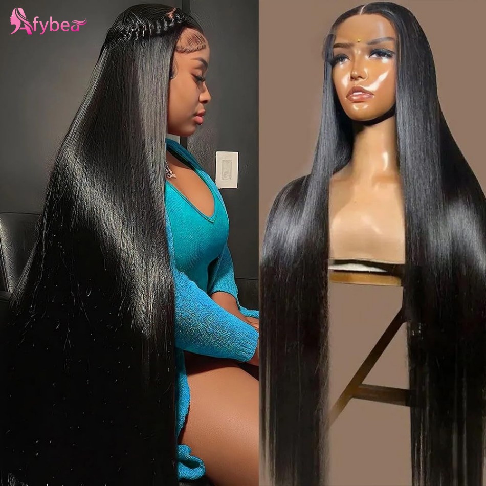 40 Inch Straight Human Hair Wi - Hd Lace Frontal Wig Human Hair Pre Plucked ulasan dan harga