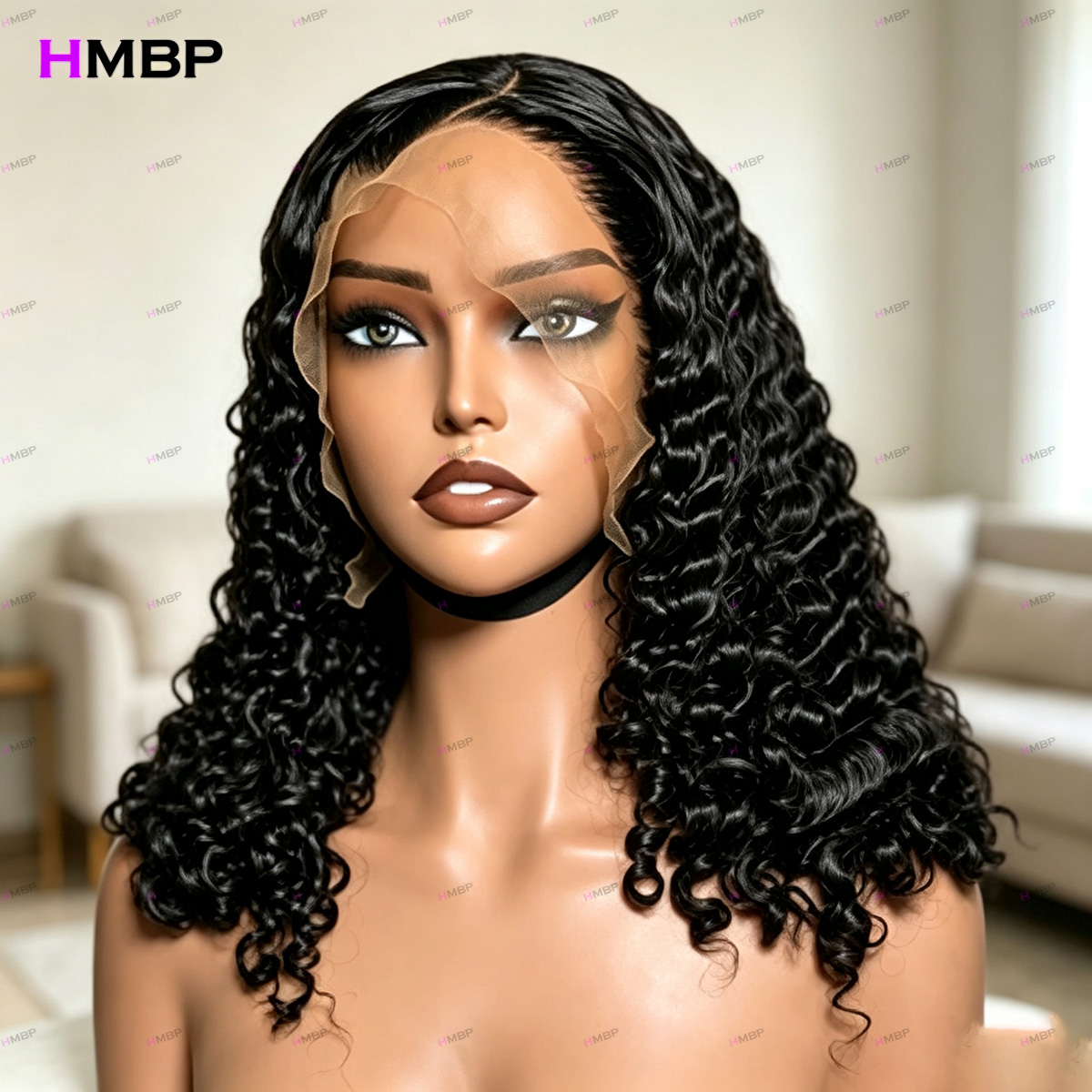 7x7 HD Lace Frontal Water Wave - Hd Lace Frontal Wig Human Hair Pre Plucked ulasan dan harga