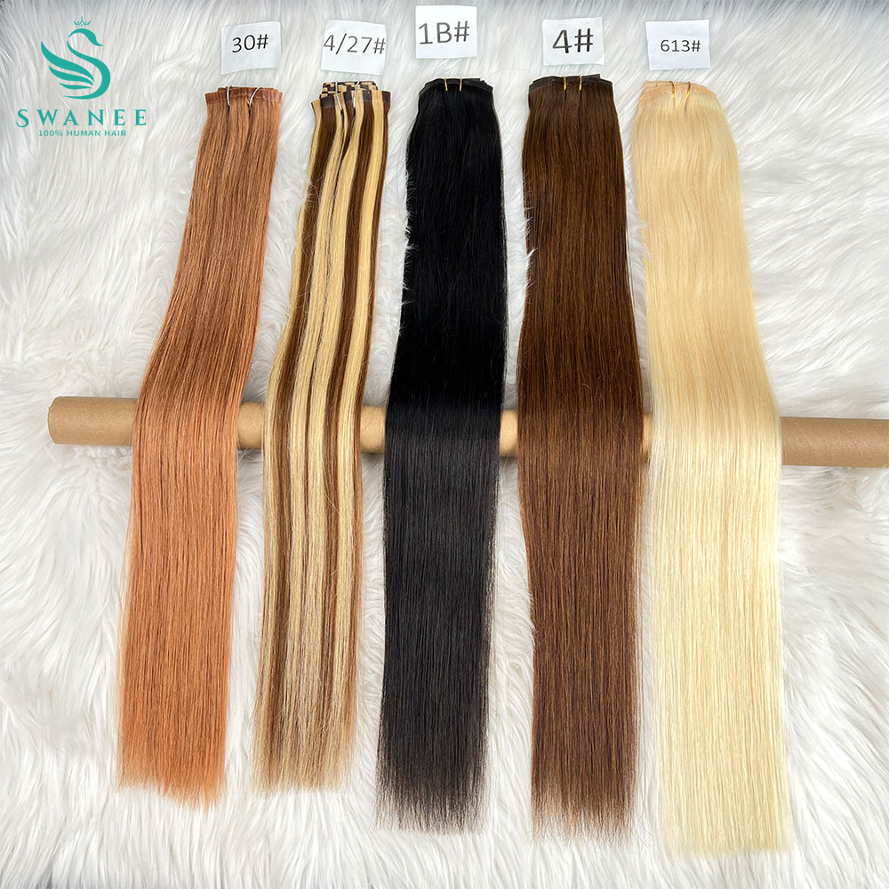 Clip in Hair Extensions Real N - Seamless Clip In Hair Extensions Human Hair ulasan dan harga