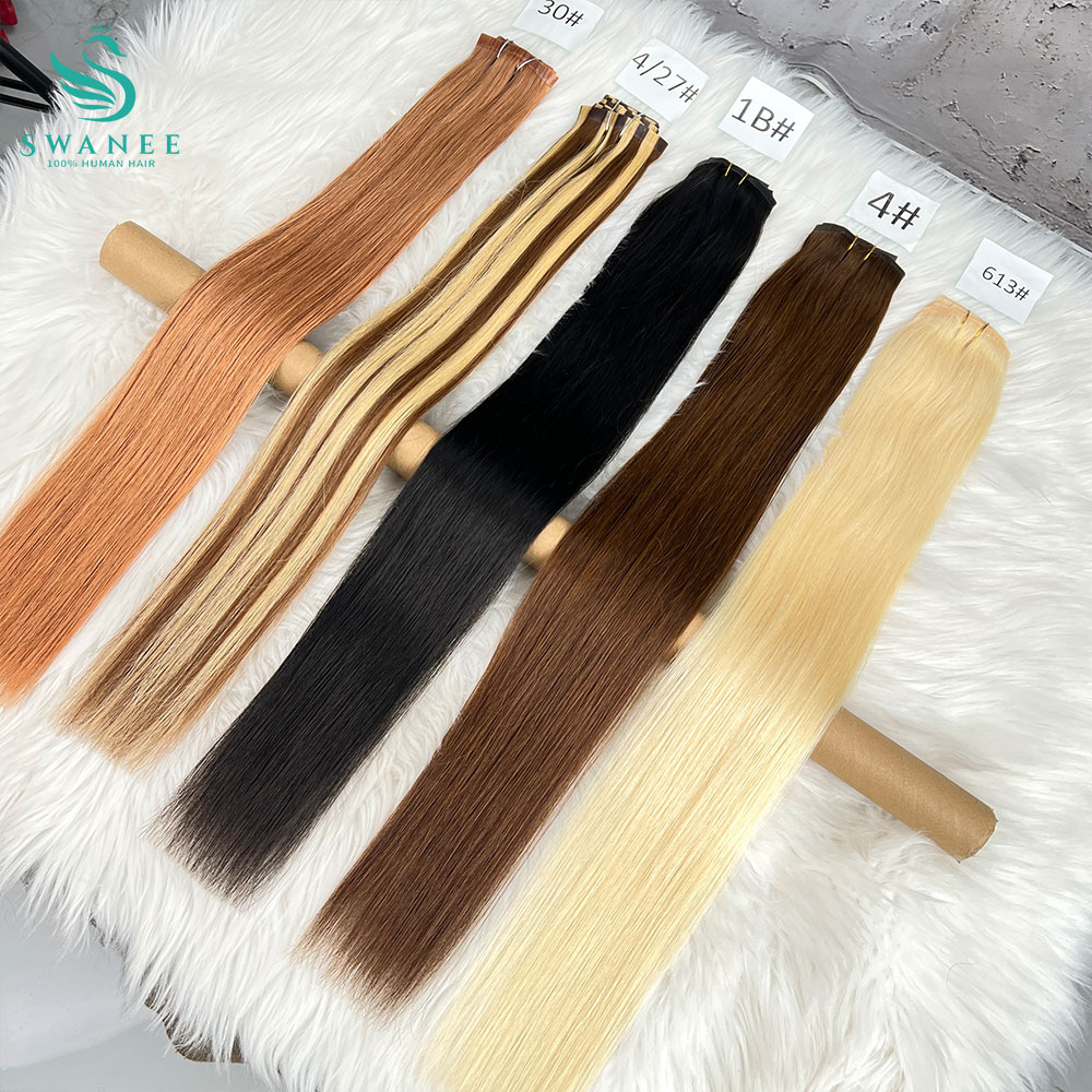 Clip in Hair Extensions Real N - Seamless Clip In Hair Extensions Human Hair ulasan dan harga