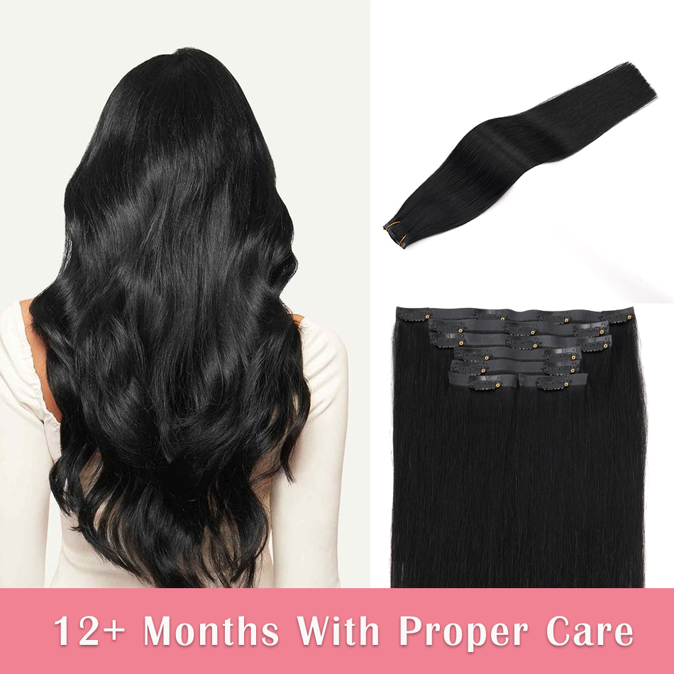 Seamless Clip in Hair Extensio - Seamless Clip In Hair Extensions Human Hair ulasan dan harga