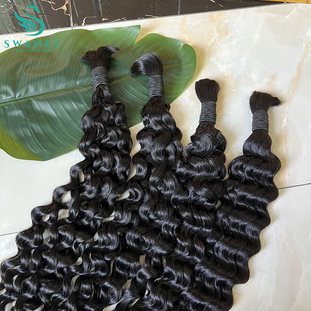 Water Wave 100% Human Hair Bul - Water Wave Bulk Human Hair For Braiding ulasan dan harga