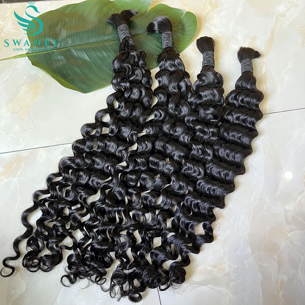 Water Wave 100% Human Hair Bul - Water Wave Bulk Human Hair For Braiding ulasan dan harga