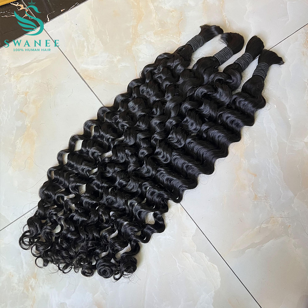 Water Wave 100% Human Hair Bul - Water Wave Bulk Human Hair For Braiding ulasan dan harga